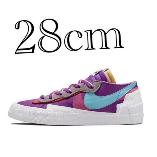 NIKE(ナイキ)のKAWS × sacai × Blazer Low "Purple Dusk" メンズの靴/シューズ(スニーカー)の商品写真