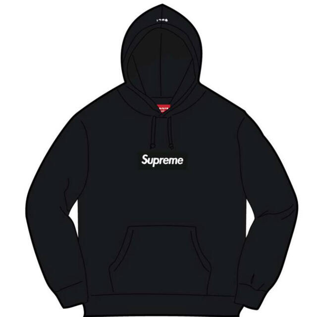 supreme ボックスロゴ フーディ s