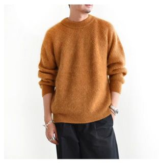 ワンエルディーケーセレクト(1LDK SELECT)の【BATONER】美品KIDMOHAIR SIGNATURE CREW NECK(ニット/セーター)