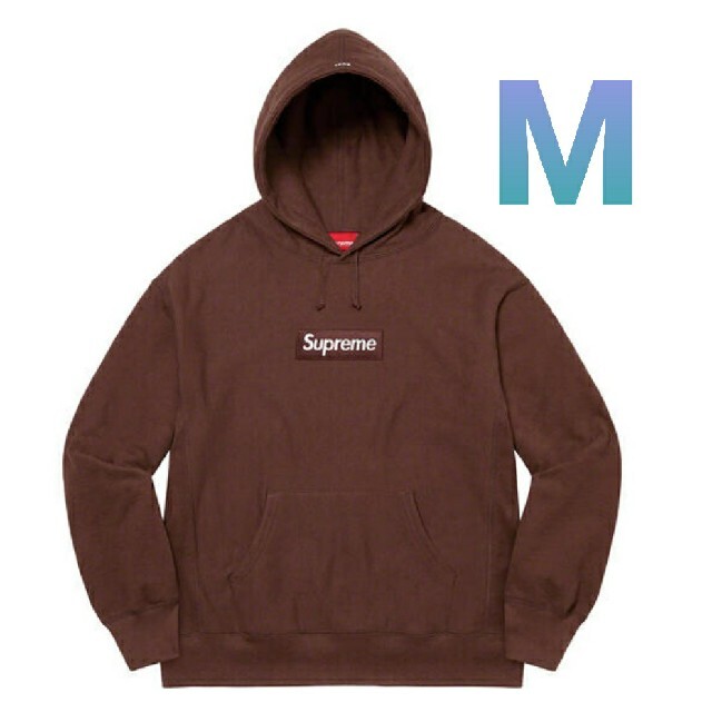 Supreme Box Logo Hooded Brown M