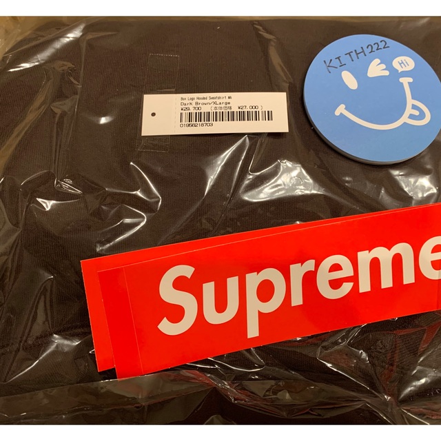 Supreme Box Logo Hooded SweatshirtDarkBrownSIZE