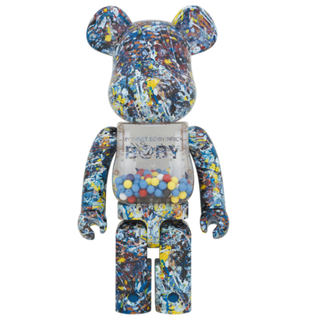 MEDICOM TOY(メディコムトイ)のMY FIRST BE@RBRICK B@BY Jackson Pollock ハンドメイドのおもちゃ(フィギュア)の商品写真