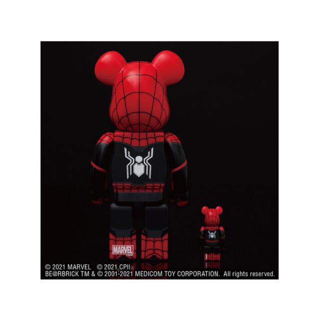 MEDICOM TOY(メディコムトイ)のBE@RBRICK SPIDER-MAN 100% & 400% エンタメ/ホビーのフィギュア(アメコミ)の商品写真