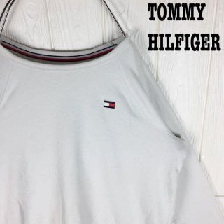 トミーヒルフィガー(TOMMY HILFIGER)のトミーヒルフィガー スウェット ゆるだぼ トレーナー 胸ロゴ ワンポイント刺繍(スウェット)