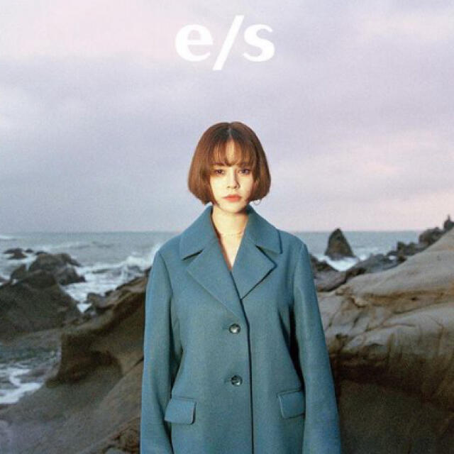 SLY - 【e/s】 LONG WOOL TOUCH コート☆エマスライ☆ブルーの SLY - 【e/s】 LONG WOOL TOUCH コート☆エマスライ☆ブルーの