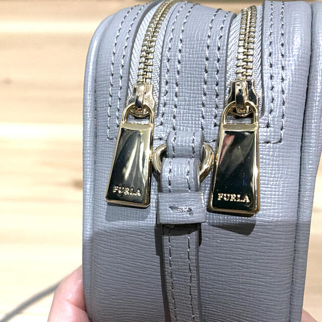 ✨美品✨FURLA ショルダーバッグ LILLY ダブルジップ レザー 黒