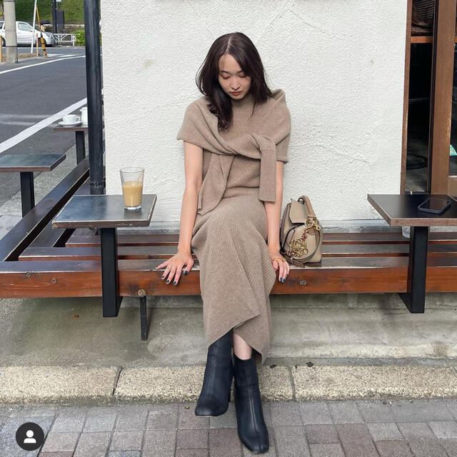 くつろぎカフェタイム セルフォードボレロつきニットワンピース | www