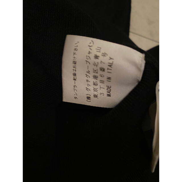Gucci(グッチ)のグッチ　シルクニット　黒　LですがMくらい レディースのトップス(カットソー(長袖/七分))の商品写真