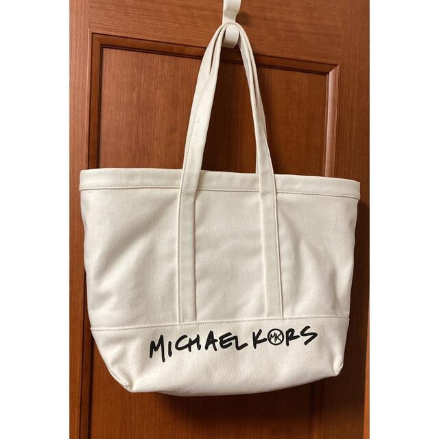 新品未使用!正規品MICHEAL KORS キャンバストート ホワイト | www