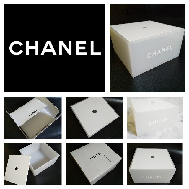 【顧客限定】CHANEL シャネル★コットン入れ(箱つき)★中古品★確実本物