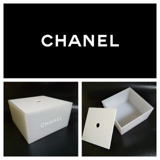 シャネル(CHANEL)の【顧客限定】CHANEL シャネル★コットン入れ(箱つき)★中古品★確実本物(ボトル・ケース・携帯小物)