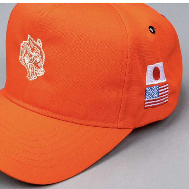 BUSHIDO WOLF HEAD 5 PANEL SAFETY ORANGE