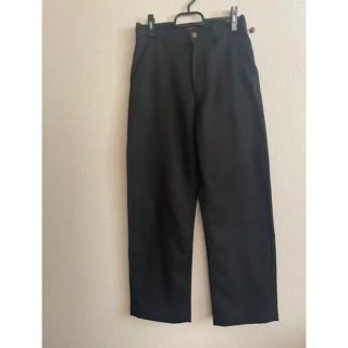 Order loose twill pants "black"(スラックス)