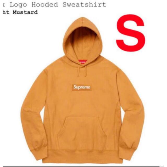 Box Logo Hooded Sweatshirt Light Mustard