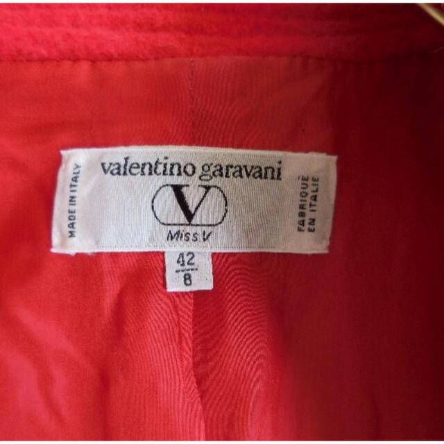 VALENTINO(ヴァレンティノ)のバレンチノガラバーニ　ヴァレンティノＶプレート　ヴィンテージ　ロングコート　42 レディースのジャケット/アウター(ロングコート)の商品写真