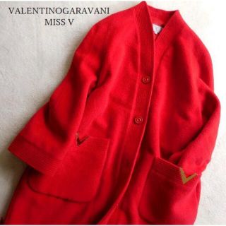 ヴァレンティノ(VALENTINO)のバレンチノガラバーニ　ヴァレンティノＶプレート　ヴィンテージ　ロングコート　42(ロングコート)