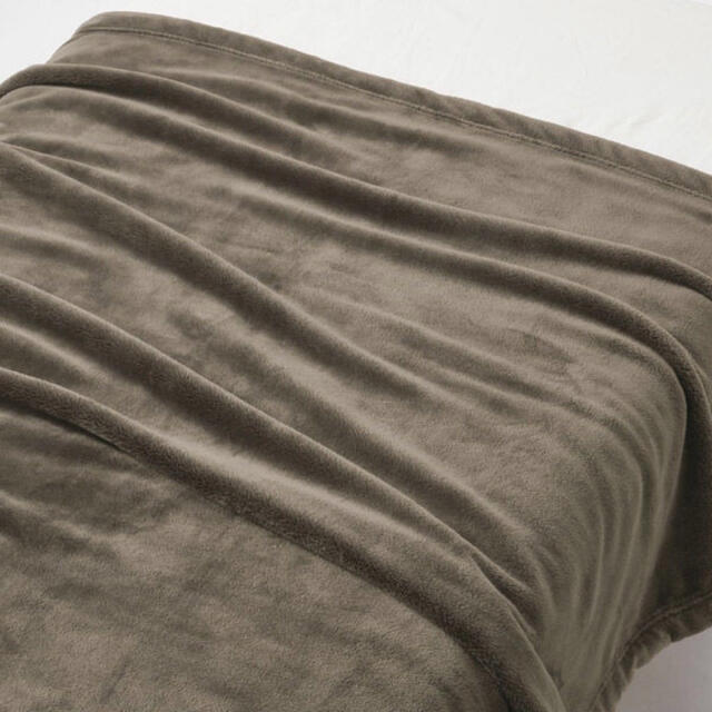 MUJI (無印良品)(ムジルシリョウヒン)の無印_あたたかファイバームレにくい厚手毛布S インテリア/住まい/日用品の寝具(毛布)の商品写真