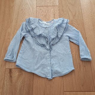 ザラ(ZARA)のZARA　baby　ストライプ　長袖シャツ　ブラウス　90cm(ブラウス)