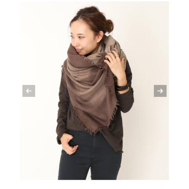 Deuxieme Classe ALONPI CASHMERE チェックストール