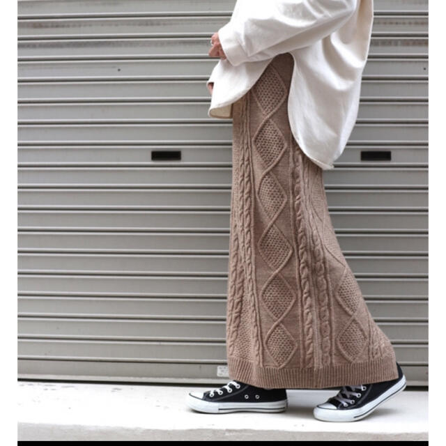 TODAYFUL(トゥデイフル)のRED CHOP WORKS ニット スカート レディースのスカート(ロングスカート)の商品写真