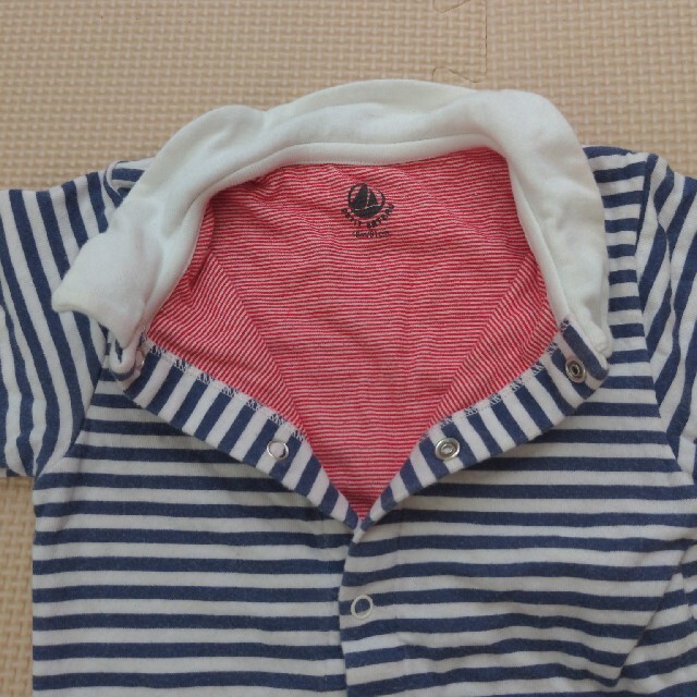 PETIT BATEAU(プチバトー)のプチバトー 18/81cm 乳児ロンパース キッズ/ベビー/マタニティのベビー服(~85cm)(ロンパース)の商品写真