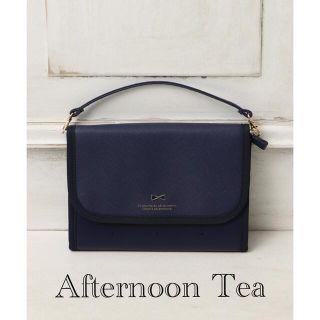 アフタヌーンティー(AfternoonTea)の新品【 アフタヌーンティー 】リボン ドット 母子手帳ケース マルチケース(母子手帳ケース)