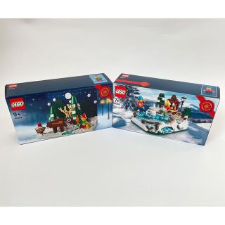 レゴ(Lego)のレゴ 2個セット 40484サンタさんのお庭、40416アイススケートリンク(積み木/ブロック)