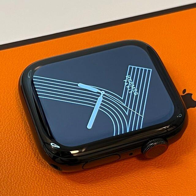 Hermes(エルメス)のApple Watch 6 HERMES 黒44mm AppleCare+付き メンズの時計(腕時計(デジタル))の商品写真