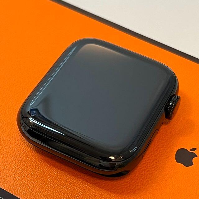 Hermes(エルメス)のApple Watch 6 HERMES 黒44mm AppleCare+付き メンズの時計(腕時計(デジタル))の商品写真