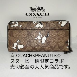 coach✖️SNOOPY 長財布 セール❗️❗️