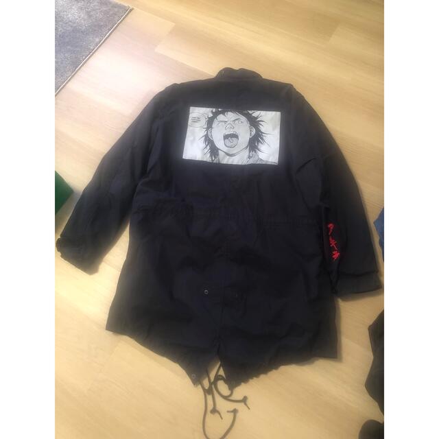 希少 supreme akira モッズ コート M 黒 美品 半タグ付