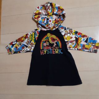 ヒステリックミニ(HYSTERIC MINI)の🌈ヒスミニレインボーミニちゃんパーカー🌈(ワンピース)