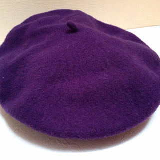 ◆紫◆ベレー帽(ハンチング/ベレー帽)