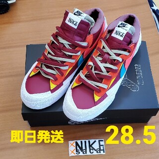 ナイキ(NIKE)のKAWS × sacai × Nike Blazer Low Team Red(スニーカー)