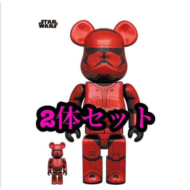 BE@RBRICK SITH TROOPER(TM) CHROMEベアブリック