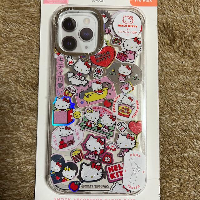 SKINNYDIP(スキニーディップ)のSKINNY DIP×HELLO KITTY(iPhone13ProMax対応) スマホ/家電/カメラのスマホアクセサリー(iPhoneケース)の商品写真