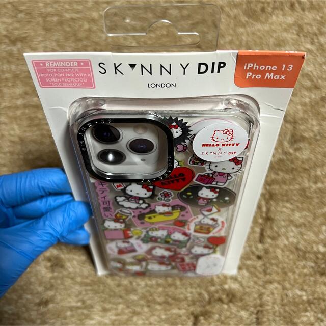 SKINNYDIP(スキニーディップ)のSKINNY DIP×HELLO KITTY(iPhone13ProMax対応) スマホ/家電/カメラのスマホアクセサリー(iPhoneケース)の商品写真