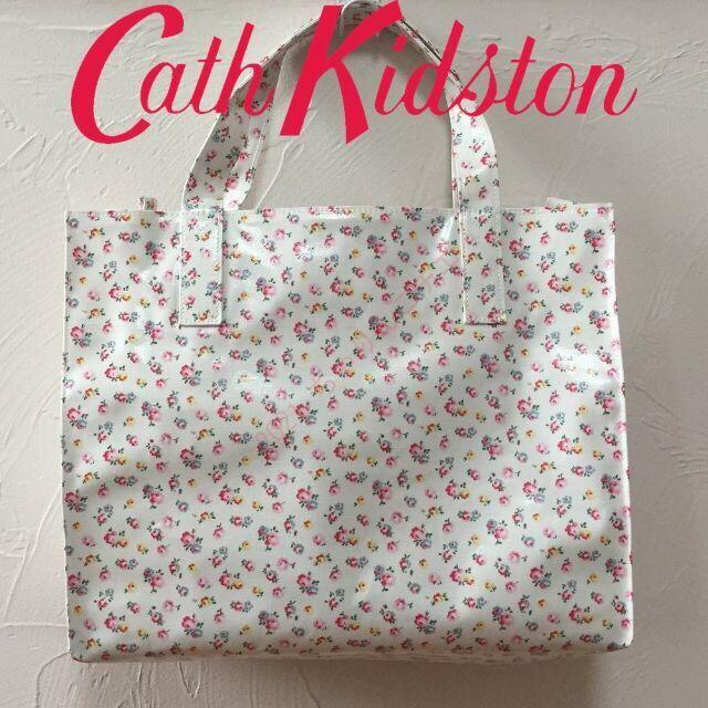 Cath Kidston(キャスキッドソン)の新品 キャスキッドソン キャリーオール リトルローズホワイト レディースのバッグ(ハンドバッグ)の商品写真