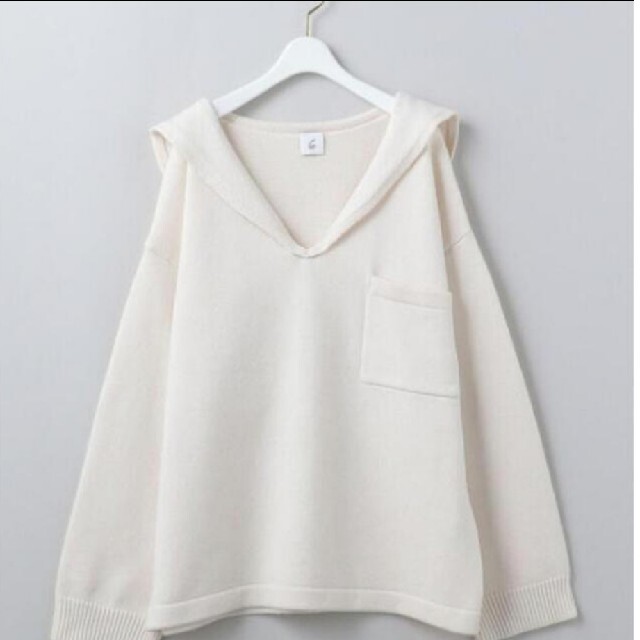 BEAUTY&YOUTH UNITED ARROWS(ビューティアンドユースユナイテッドアローズ)の＜6(ROKU)＞WOOL CASHMERE SAILOR COLLAR KNI レディースのトップス(ニット/セーター)の商品写真