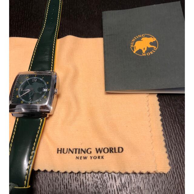 HUNTING WORLD(ハンティングワールド)の専用　限定カラー『ハンティングワールド・グリーンカラー』40周年限定モデル メンズの時計(腕時計(アナログ))の商品写真