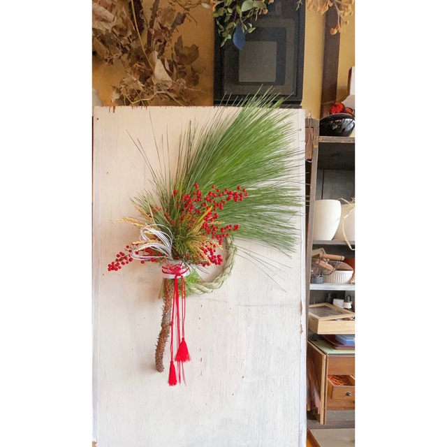 ふくろうさま専用〜2022年を迎える大王松のお正月飾り ハンドメイドのフラワー/ガーデン(ドライフラワー)の商品写真