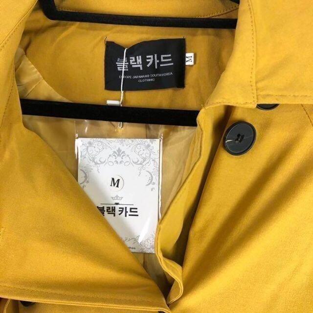 正規品お得 トレンチコート 韓国の通販 by 古着屋Yショップ's shop|ラクマ トレンドカラー イエロー 黄色 お得特価