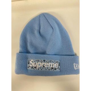 シュプリーム(Supreme)のSupreme Bandana Box Logo Beanie ライトブルー(ニット帽/ビーニー)