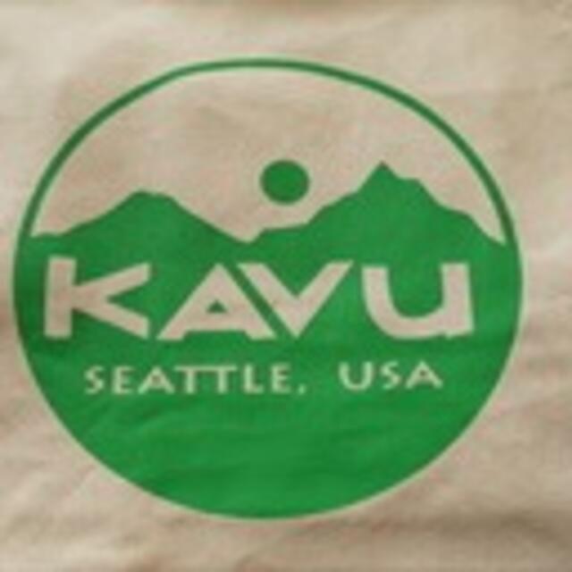 KAVU(カブー)のKAVU カブー サークルロゴトートバッグ  tote bag green レディースのバッグ(トートバッグ)の商品写真
