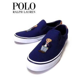 ポロラルフローレン(POLO RALPH LAUREN)の50％OFF ポロ ラルフローレン ポロベア刺繍スリッポン po474(スリッポン/モカシン)