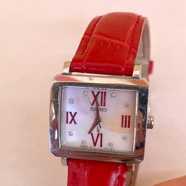 SEIKO(セイコー)のSEIKOセイコー　ダイヤ入り腕時計　スクエア レディースのファッション小物(腕時計)の商品写真