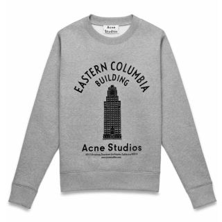 acne 水彩画　ショート丈　design スウェット　トレーナー