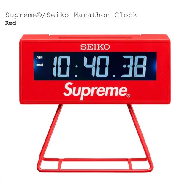 Supreme Seiko Marathon Clock シュプリーム セイコーインテリア/住まい/日用品