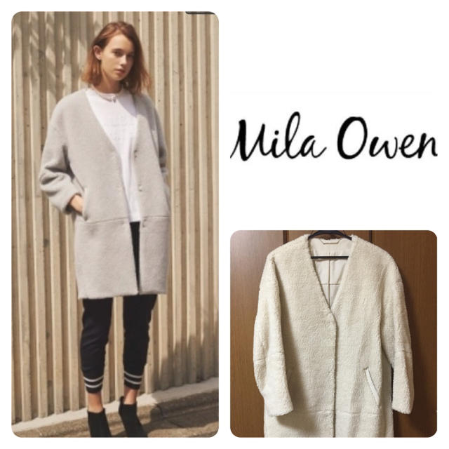 Mila Owen(ミラオーウェン)のMILA OWEN  ボアコート レディースのジャケット/アウター(ロングコート)の商品写真