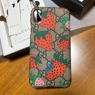 グッチ(Gucci)のGUCCI iPhoneケース ストロベリー iPhoneX/XS(iPhoneケース)